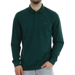 POLO MANICHE LUNGHE VERDE